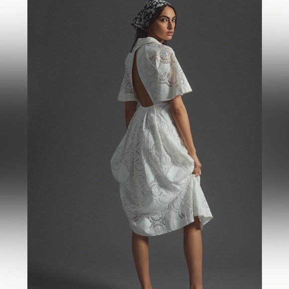 Anthropologie Dresses & Skirts - Elegant White Lace Dress